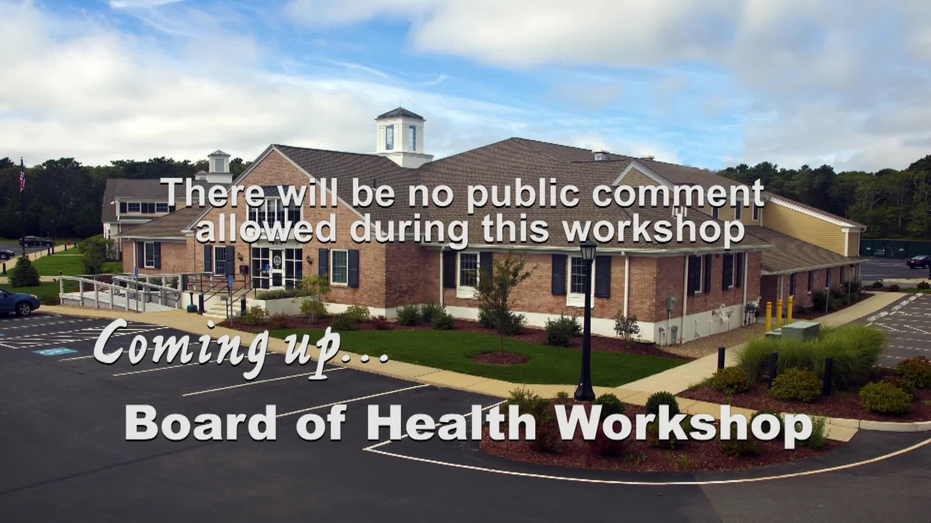 Board of Health Workshop 5/27/21